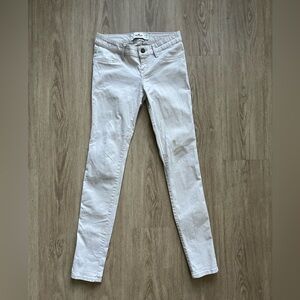 Hollister Off-White/Light Beige Skinny Jeans